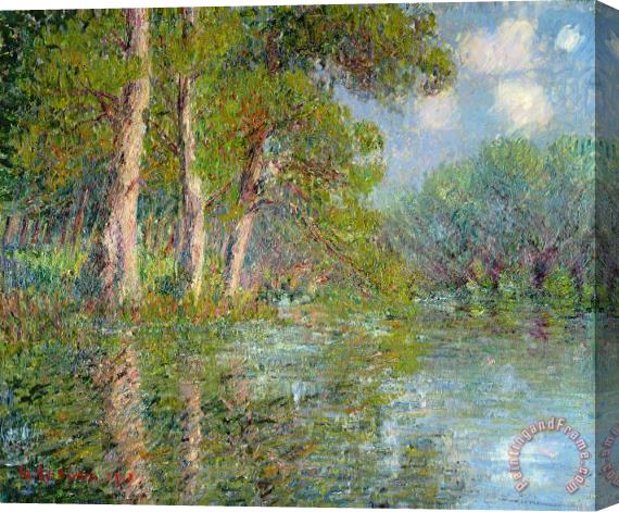Gustave Loiseau A Bend in the Eure Stretched Canvas Print / Canvas Art