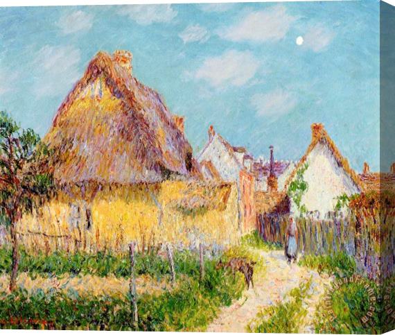 Gustave Loiseau Cottage at Le Vaudreuil Stretched Canvas Painting / Canvas Art