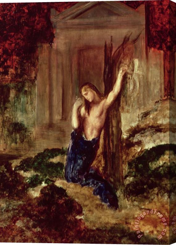 Gustave Moreau Orpheus At The Tomb Of Eurydice Stretched Canvas Print / Canvas Art