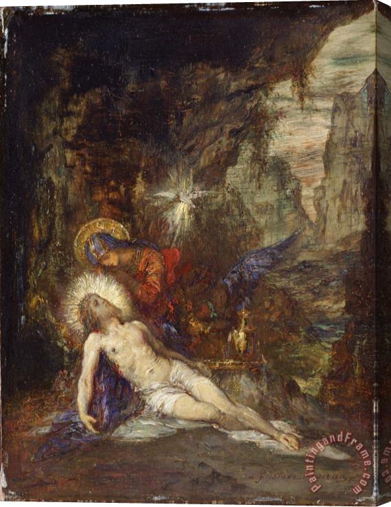 Gustave Moreau Pieta Stretched Canvas Painting / Canvas Art