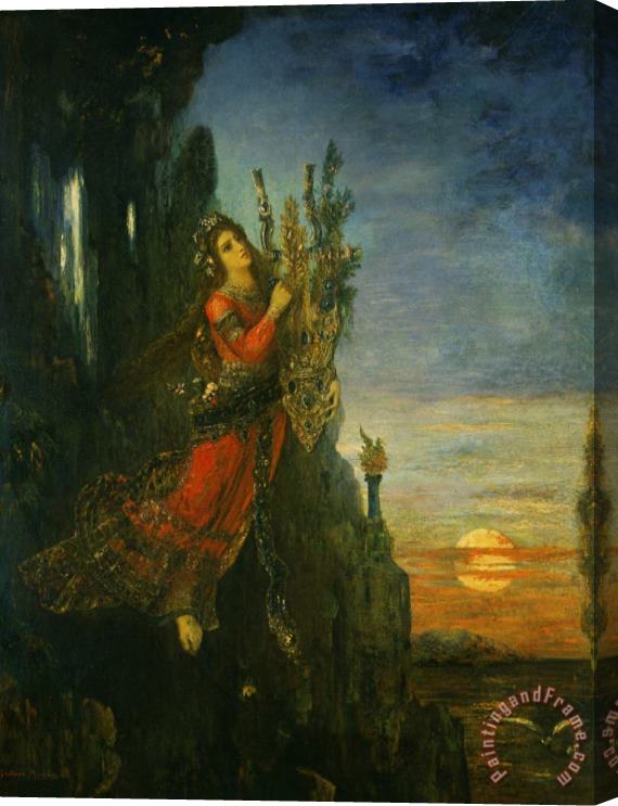 Gustave Moreau Sappho Se Jettant De Sumet De La Roche De Leucade Stretched Canvas Print / Canvas Art