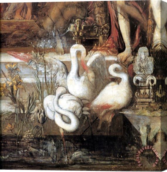 Gustave Moreau The Daughters of Thespius Detail Stretched Canvas Painting / Canvas Art