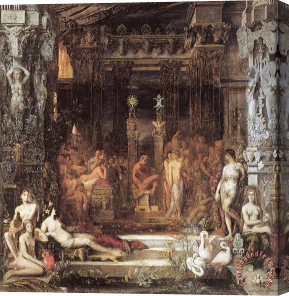 Gustave Moreau The Daughters of Thespius Stretched Canvas Painting / Canvas Art