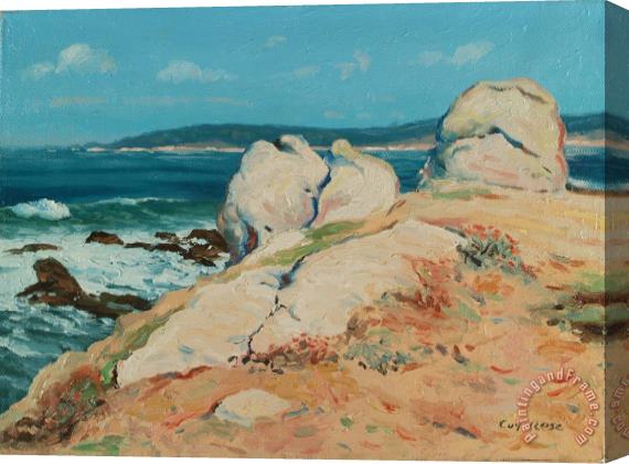 Guy Rose Monterey Coast Stretched Canvas Painting / Canvas Art