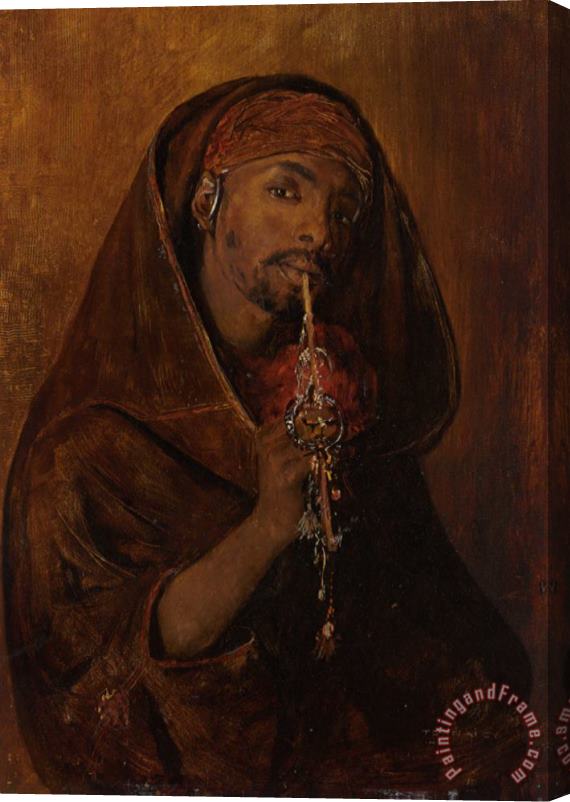 Gyula Tornai The Moorish Smoker Stretched Canvas Print / Canvas Art