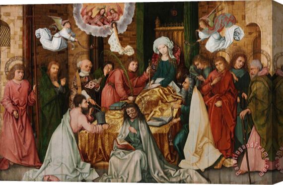 H. d. A Holbein The Dormition of The Virgin Stretched Canvas Print / Canvas Art