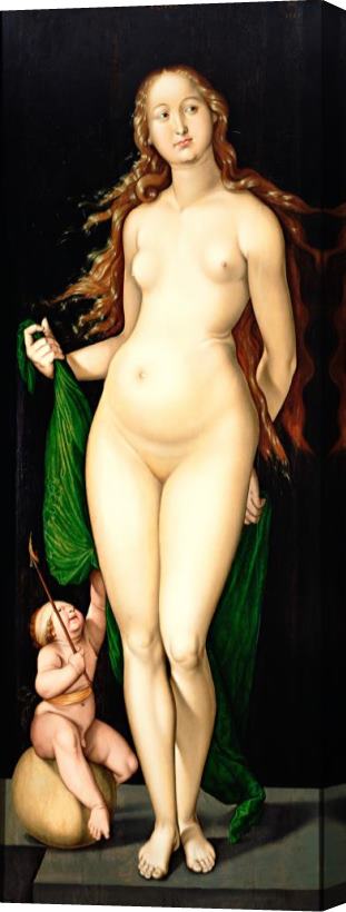 Hans Baldung Grien Venus And Amor Stretched Canvas Painting / Canvas Art