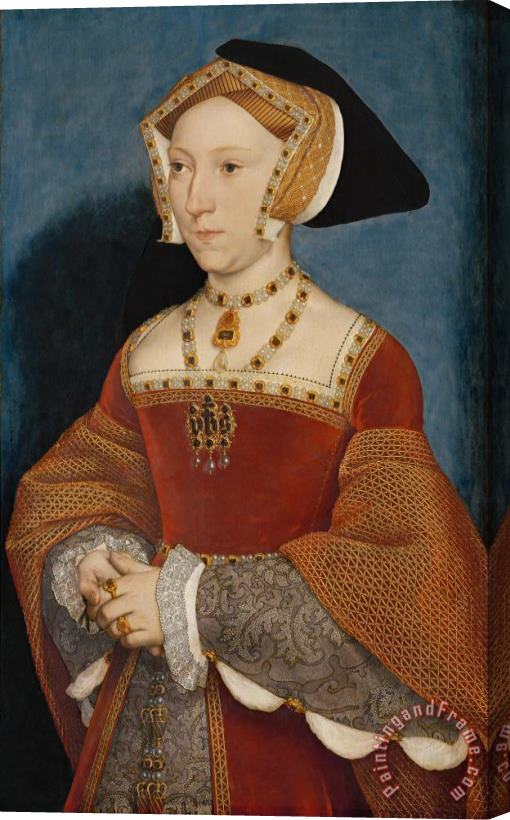 Hans Holbein the Younger Jane Seymour Queen Of England Stretched Canvas Print / Canvas Art