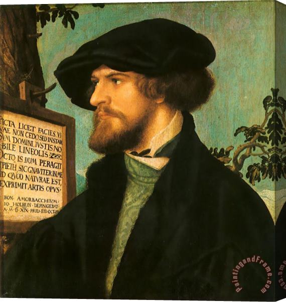 Hans Holbein the Younger Portrait of Bonifacius Amerbach Stretched Canvas Painting / Canvas Art