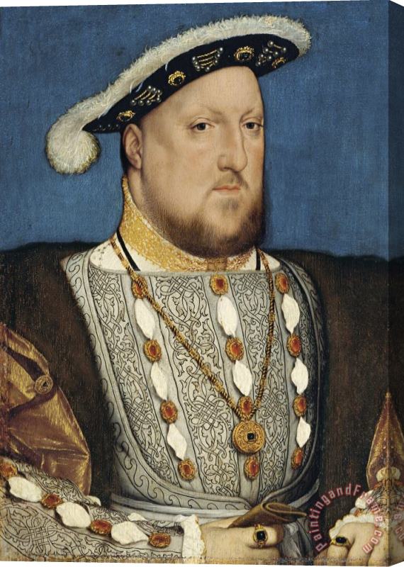 Hans Holbein the Younger Portrait of Henry VIII of England Stretched Canvas Painting / Canvas Art