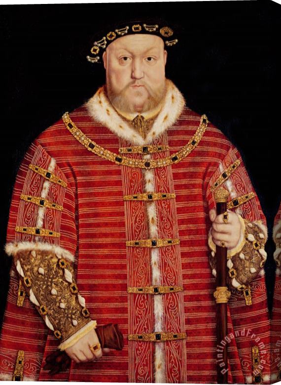 Hans Holbein the Younger Portrait of Henry VIII Stretched Canvas Painting / Canvas Art
