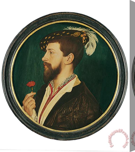 Hans Holbein the Younger Portrait of Simon George of Cornwall Stretched Canvas Print / Canvas Art
