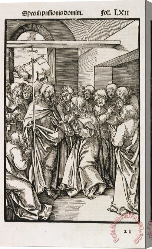 Hans Leonhard Schaufelein Thomas Doubting Christ's Wounds Stretched Canvas Print / Canvas Art