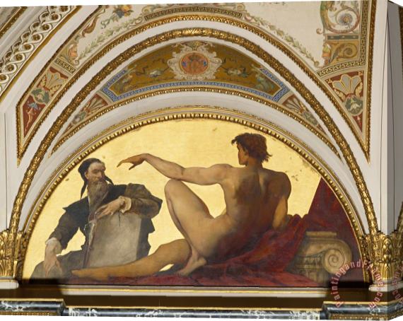 Hans Makart Michelangelo Buonarroti Stretched Canvas Print / Canvas Art