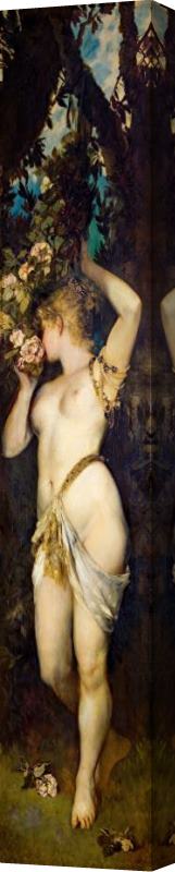 Hans Makart The Five Senses Smelling Stretched Canvas Painting / Canvas Art
