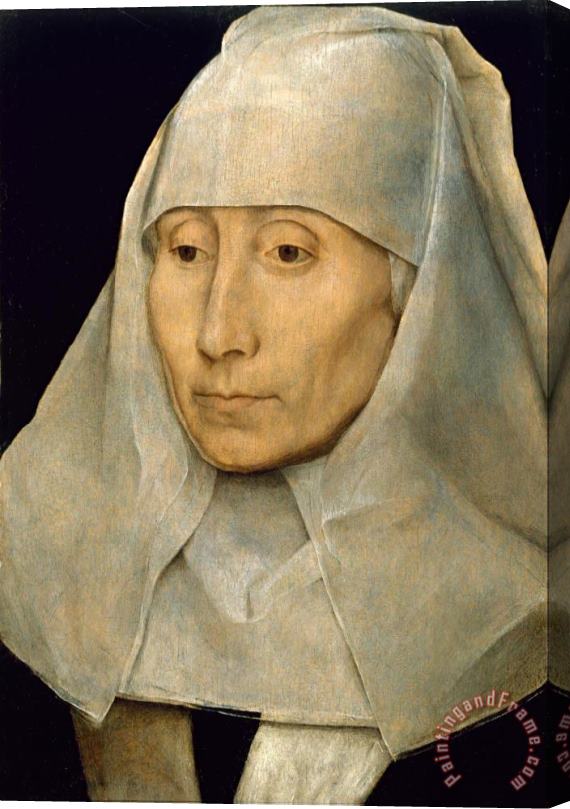 Hans Memling Portrait of an Old Woman Stretched Canvas Print / Canvas Art