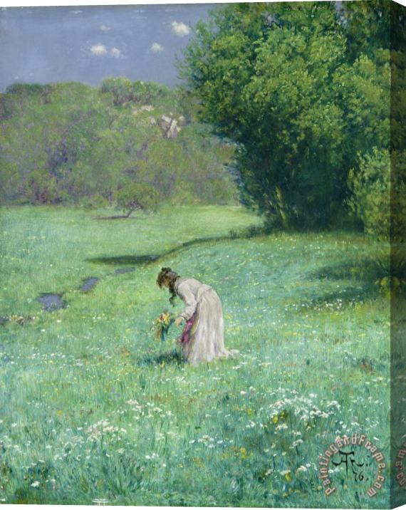 Hans Thoma Woodland Meadow Stretched Canvas Print / Canvas Art
