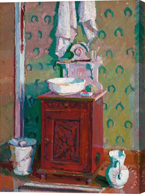 Harold Gilman Interior with a Washstand Stretched Canvas Painting / Canvas Art