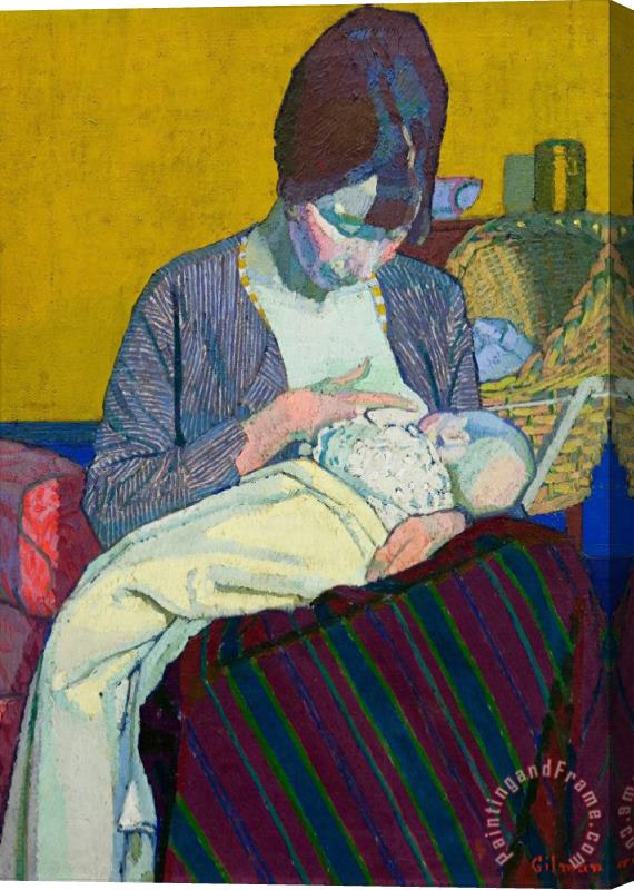 Harold Gilman Mother And Child Stretched Canvas Print / Canvas Art