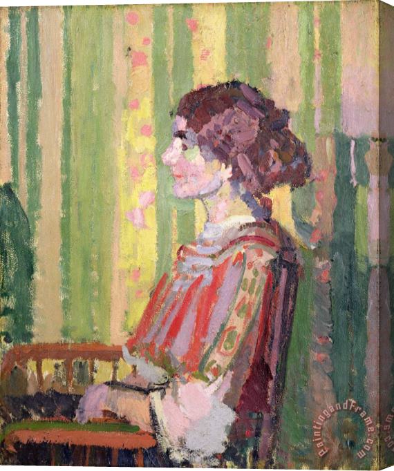 Harold Gilman Mrs Robert Bevan Stretched Canvas Painting / Canvas Art