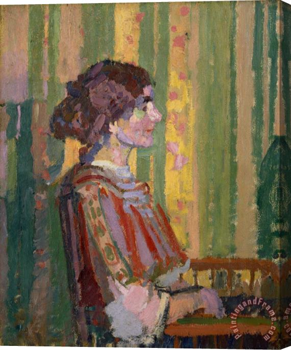 Harold Gilman Stanislawa De Karlowska (mrs. Robert Bevan) Stretched Canvas Painting / Canvas Art