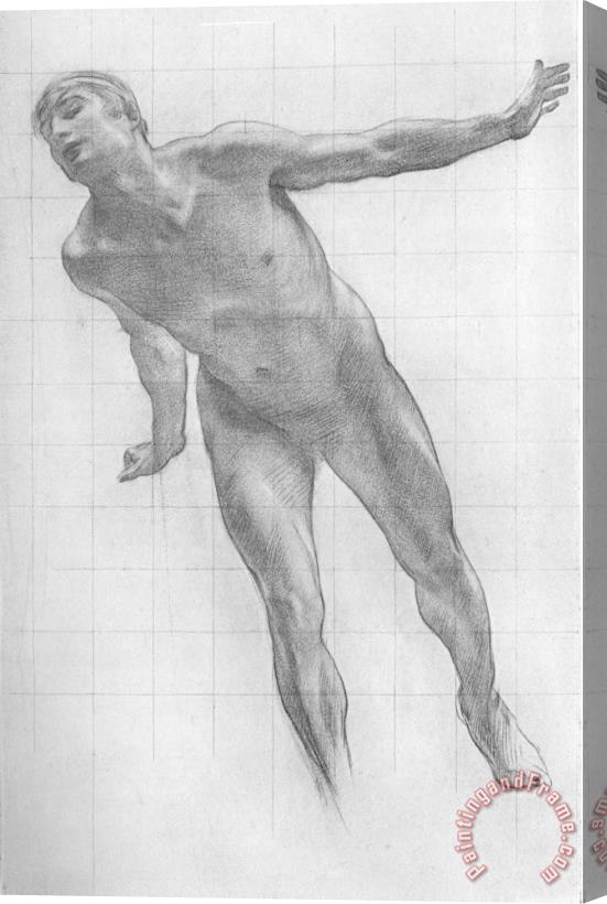 Harold Speed Study for The Figure of Apollo in Apollo And Daphne Stretched Canvas Print / Canvas Art