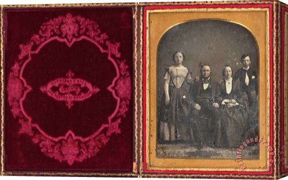 Harrison & Hill Group Portrait of an Unidentified Family Stretched Canvas Painting / Canvas Art