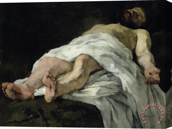 Heinrich Wilhelm Truebner Christ Taken Down From The Cross Stretched Canvas Print / Canvas Art