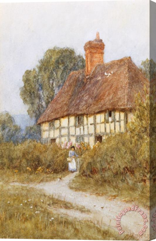 Helen Allingham Going Shopping Stretched Canvas Painting / Canvas Art