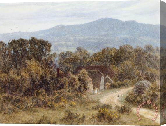 Helen Allingham Hindhead from Sandhills Witley Stretched Canvas Print / Canvas Art