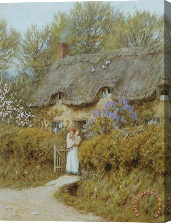 Helen Allingham Near Freshwater Isle of Wight Stretched Canvas Print / Canvas Art
