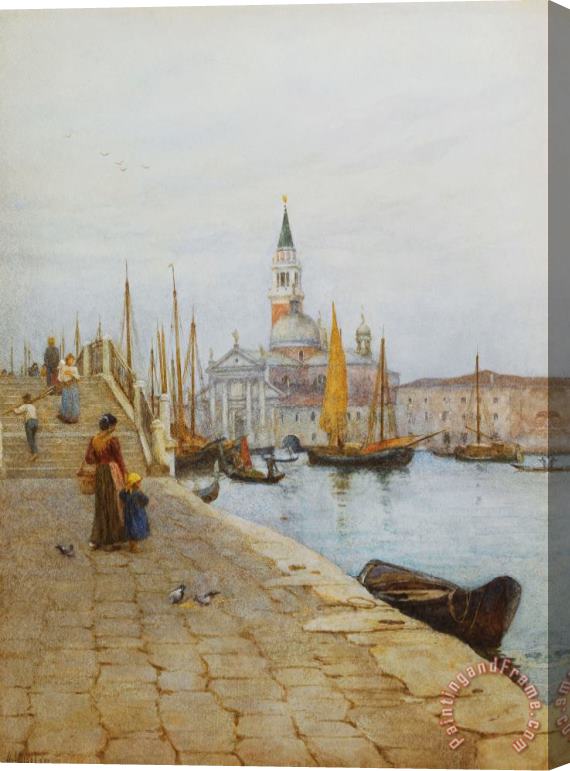Helen Allingham San Giorgio Maggiore From The Zattere Stretched Canvas Painting / Canvas Art