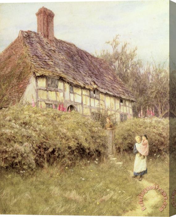 Helen Allingham The Priest's House West Hoathly Stretched Canvas Painting / Canvas Art