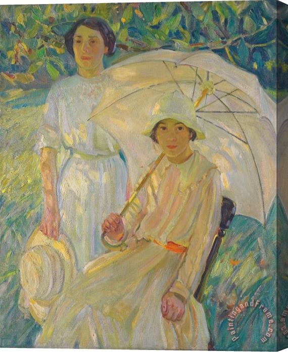 Helen Galloway Mcnicoll White Sunshade 2 Stretched Canvas Print / Canvas Art