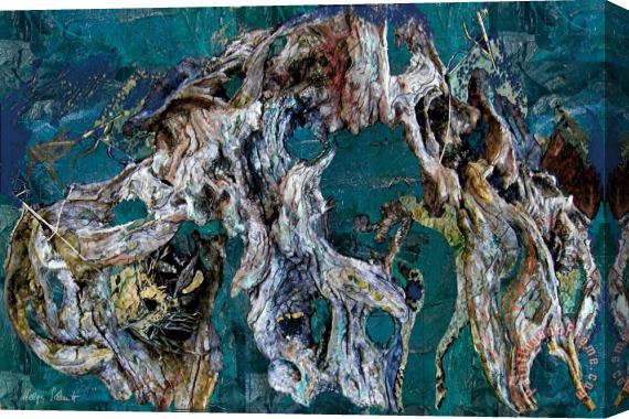 Helga Schmitt Driftwood Stretched Canvas Painting / Canvas Art