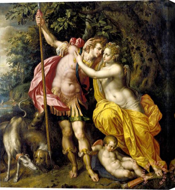 Hendrick De Clerck Venus And Adonis Stretched Canvas Painting / Canvas Art