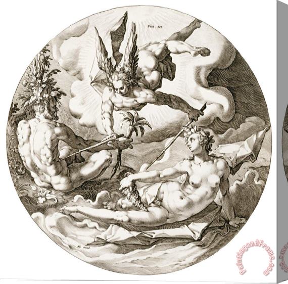 Hendrick Goltzius Day III Stretched Canvas Painting / Canvas Art