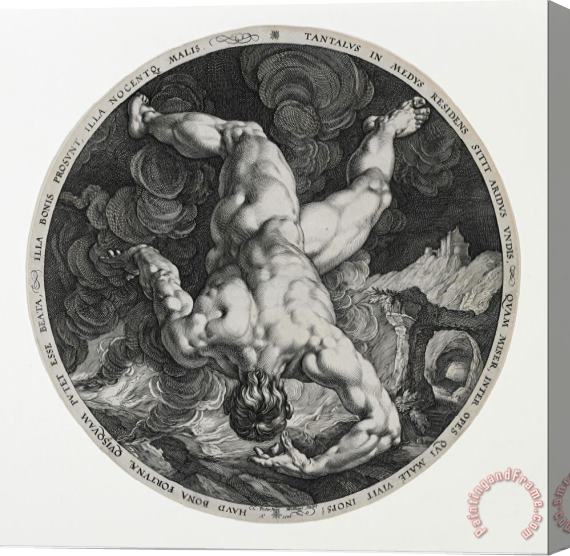 Hendrick Goltzius Tantalus Stretched Canvas Painting / Canvas Art
