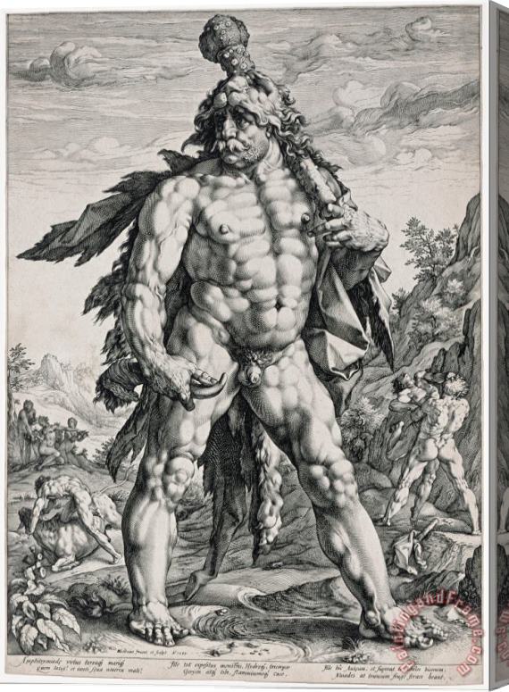Hendrick Goltzius The Great Hercules Stretched Canvas Painting / Canvas Art