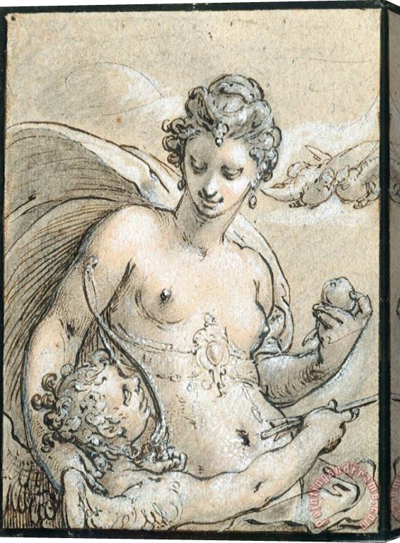 Hendrick Goltzius Venus Stretched Canvas Print / Canvas Art