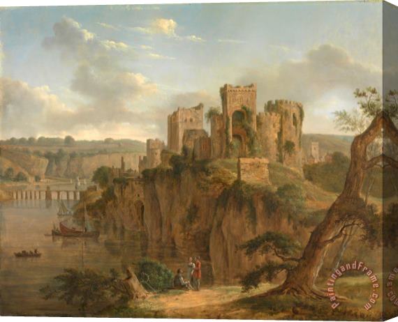 Hendrik Frans De Cort Chepstow Castle Stretched Canvas Print / Canvas Art