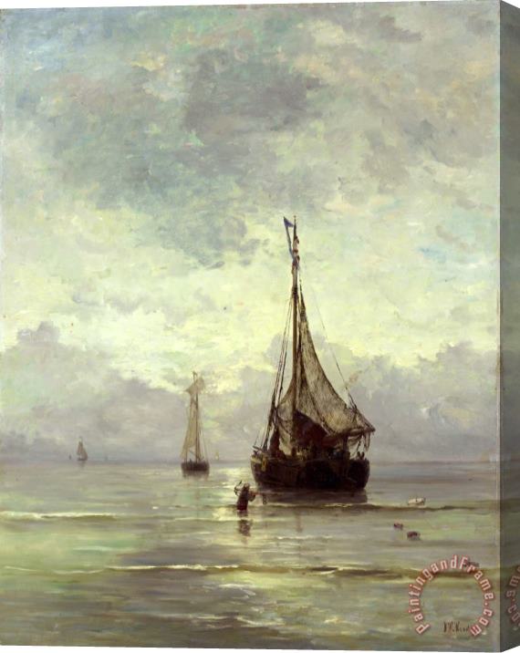 Hendrik Willem Mesdag Kalme Zee Stretched Canvas Print / Canvas Art