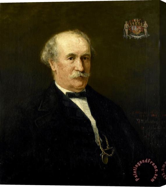Hendrik Willem Mesdag Menno David Graaf Van Limburg Stirum (1807 91). Adjudant Des Konings, Luitenant Generaal Stretched Canvas Print / Canvas Art