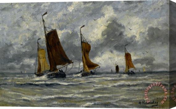 Hendrik Willem Mesdag Ships at Full Sea Stretched Canvas Print / Canvas Art