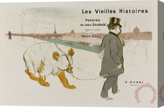 Henri de Toulouse-Lautrec Ancient Histories (les Vielles Histores) Stretched Canvas Painting / Canvas Art