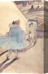 At The Circus Canvas Prints - At The Circus Entering The Ring by Henri de Toulouse-Lautrec