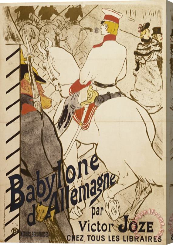 Henri de Toulouse-Lautrec Babylon D'allemagne Stretched Canvas Painting / Canvas Art