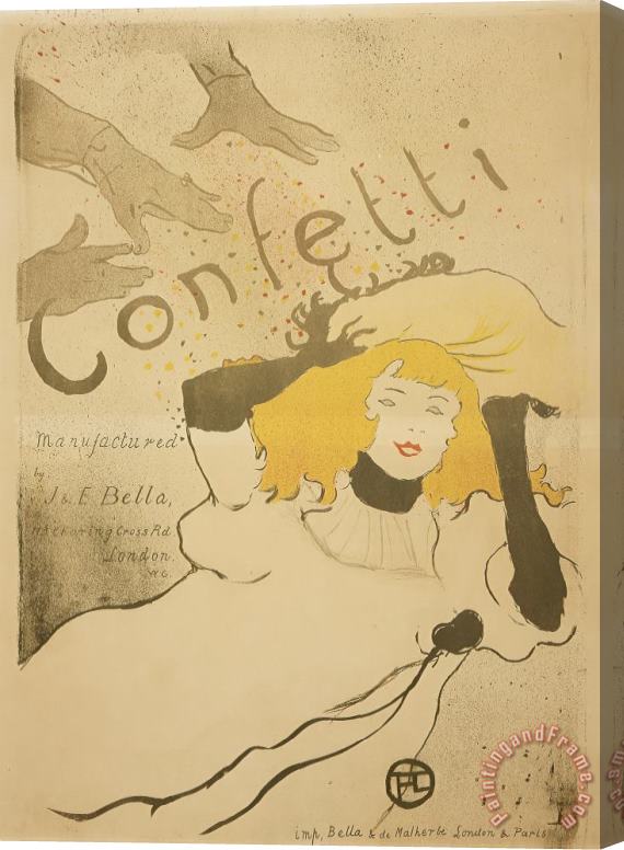 Henri de Toulouse-Lautrec Confetti Stretched Canvas Print / Canvas Art