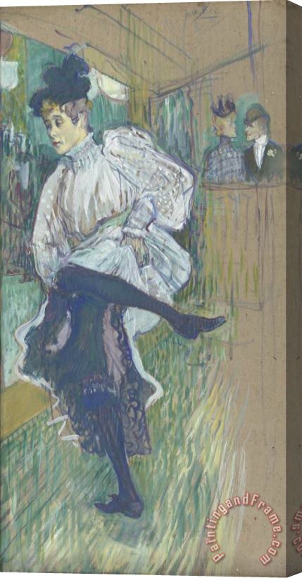 Henri de Toulouse-Lautrec Jane Avril Dancing Stretched Canvas Painting / Canvas Art