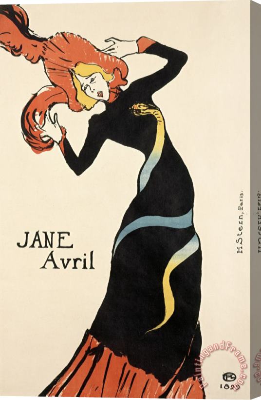 Henri de Toulouse-Lautrec Jane Avril Stretched Canvas Print / Canvas Art